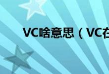 VC啥意思（VC在金融中是什么意思）