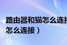 路由器和猫怎么连接网线示意图（路由器和猫怎么连接）