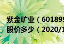 紫金矿业（601899）今日股价紫金矿业今天股价多少（2020/10/21）