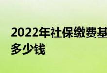 2022年社保缴费基数、比例是多少 自费一年多少钱 