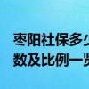 枣阳社保多少钱一个月 2022枣阳社保缴费基数及比例一览表 