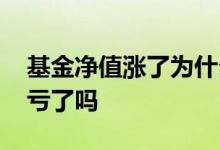 基金净值涨了为什么还亏损 基金净值下降是亏了吗