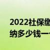 2022社保缴费比例是多少 2022社保个人缴纳多少钱一个月 