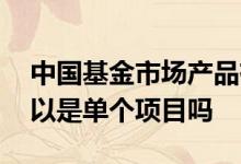 中国基金市场产品有哪些类型 基金产品不可以是单个项目吗