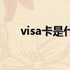 visa卡是什么卡（visa卡是什么意思）