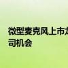 微型麦克风上市龙头公司有哪些把握微型麦克风概念上市公司机会