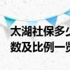 太湖社保多少钱一个月 2022太湖社保缴费基数及比例一览表 