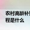 农村高龄补贴是多少 农村高龄补贴的申请流程是什么 