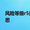 风险等级r5是什么意思 风险等级r5是什么意思