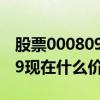 股票000809现在价格多少（铁岭新城000809现在什么价）