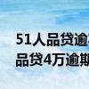 51人品贷逾期一年多了会不会被起诉（51人品贷4万逾期一年）