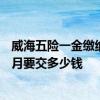 威海五险一金缴纳基数和比例2022年 2022个人买社保一个月要交多少钱 