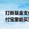 打新基金支付宝里可以操作吗 打新基金在支付宝里能买到吗