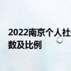 2022南京个人社保缴费标准表一览 2022年社保缴费标准基数及比例 