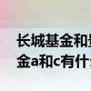 长城基金和景顺长城基金哪个好 景顺长城基金a和c有什么区别
