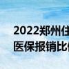 2022郑州住院能报销多少钱 2022郑州居民医保报销比例 