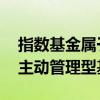 指数基金属于主动管理型基金 指数基金属于主动管理型基金吗