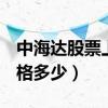 中海达股票上市价格（中海达300177上市价格多少）