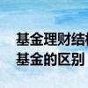 基金理财结构性存款区别 结构性存款与理财基金的区别