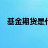 基金期货是什么意思 期货基金是什么意思